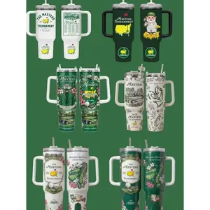 Masters Tournament Golf 2026 Tumbler 40oz with Handle, Augusta National Champions Golf Tumbler, Masters Golf Lover Gift, Insulated Travel Cup, Golf Fan Drinkware
