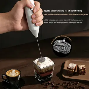 Stainless Steel Handheld Whisk Milk Frother Handheld Electric Mixer, Egg Beater, Foam Maker for Coffee, Latte, And Cappuccino, Matcha Whisk Drink Mixer, Kitchen Gadgets