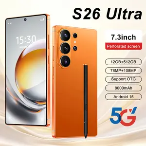 2026 S26 Ultra Unlocked 5G Smartphone - 12GB+512GB, Android 15, 8000mAh Battery, Built-in Pen, Complete Gift Set for Men/Women