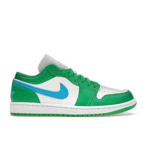 Jordan Women's 1 Low Lucky Green Aquatone, from StockX