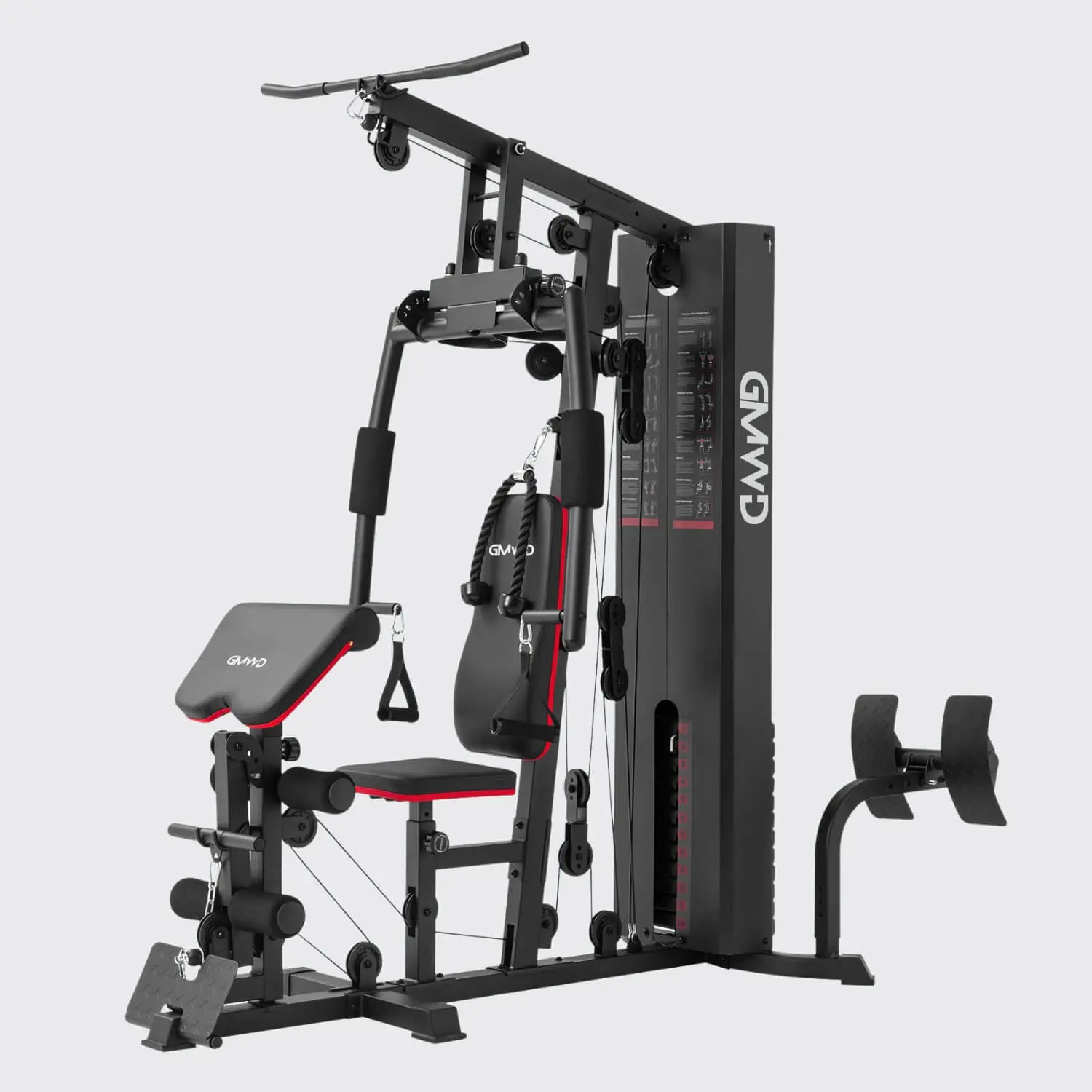 Upgraded Home Gym with 150LBS Weight Stack