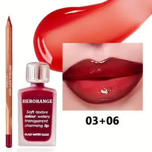 2-in-1 Lip Liner & Gloss Set | 3D Lip Contouring & Plumping Effect! Waterproof Precision + Hydrating Shine. Non-Sticky Formula Perfect for Party/Stage. Ideal Valentine's/Christmas Gift! ！