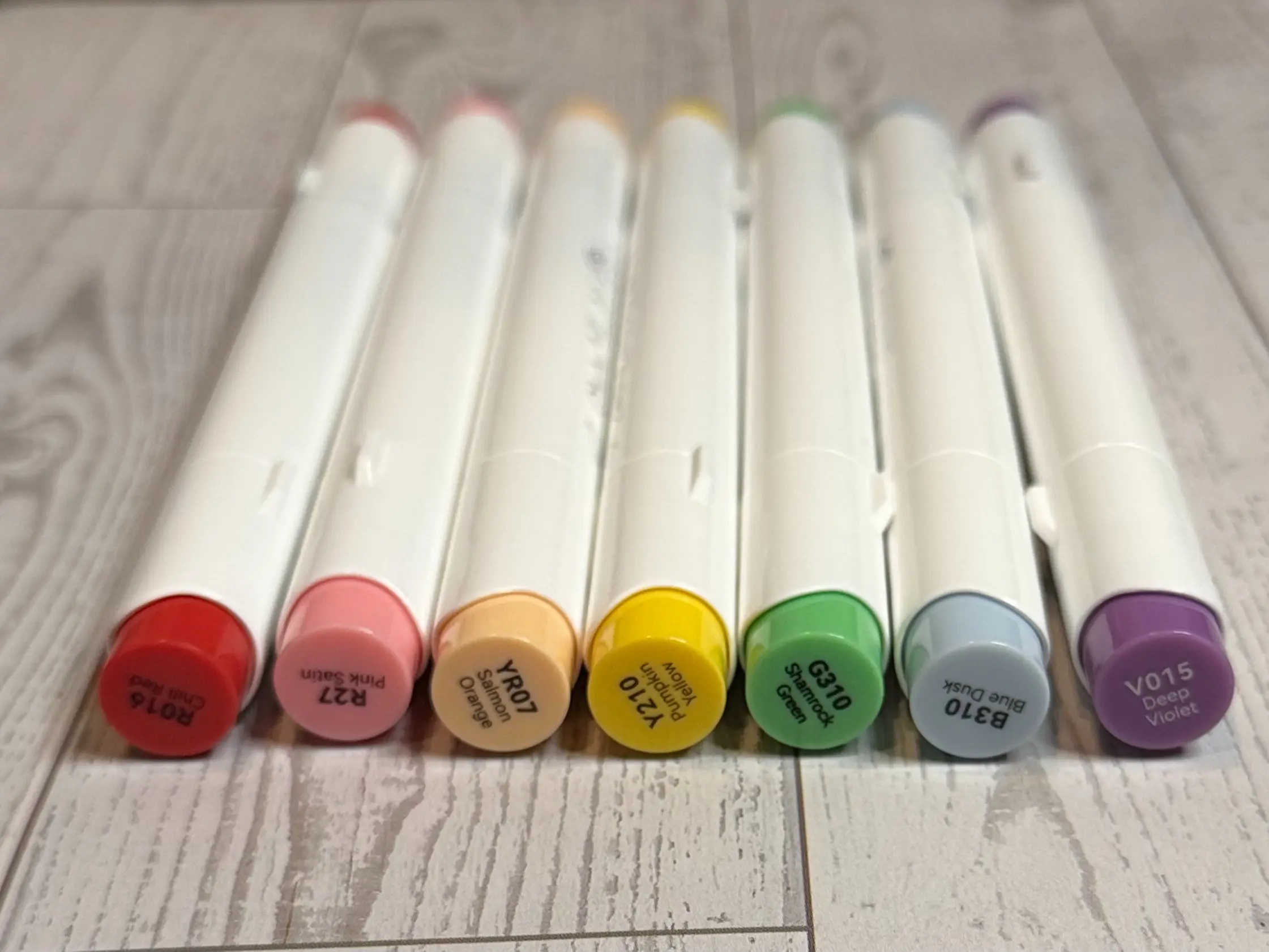 Rainbow Bundle 7 –Ohuhu Honolulu Brush/Fine/Chisel  Tip Marker –  7 Color Sold by The Marker Monster