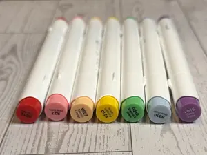 Rainbow Bundle 7 –Ohuhu Honolulu Brush/Fine/Chisel  Tip Marker –  7 Color Sold by The Marker Monster