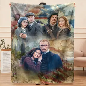 Outlander Blood of My Blood Season flannel blanket, a delicate all-season single product, can be laid and covered for practical convenience, enhancing home comfort, and is the most suitable gift for Thanksgiving.
