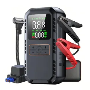 【QY03】 Portable Car Jump Starter, Auto Battery Booster, 150PSI Tire Air Inflator, Multi-use Emergency Power Bank & Vehicle Emergency Tool