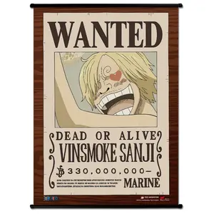One Piece - Wanted Poster Vinsmoke Sanji Wall Scroll