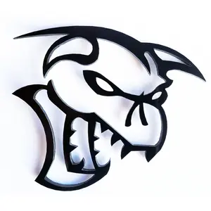2x Demoncat Ghoul Logo Emblem Badge Dodge Challenger Charger Hellcat Demon SRT