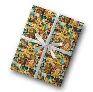 Stunning Religious Christmas Thick Wrapping Paper, Virgin Mary Christ Birthday Holiday Gift Wrap, Nativity Manger Scene Decor