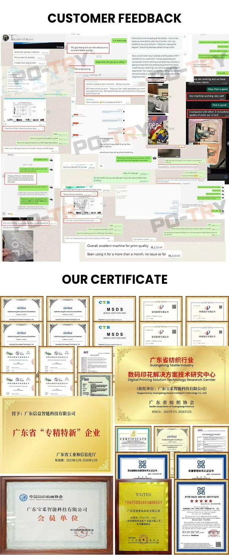 PO-TRY High Speed Sublimation Printer 8 Heads Industrial Heat Transfer Machine for Sportswear Polyester Fabric 4000m/Day