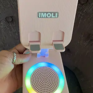 Product Review of IMOLI Wireless Audio Induction Bluetooth Speaker with Emergency Charging 5in1 Phone Holder Power Bank LED Nightlight for Tablet iPhone Android 5.3 Connectivity 1500mAh Battery 100Hz-20kHz Frequency Response New Design Durable Smart Device from E**r m** c**i