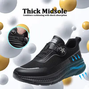 Men's anti slip work shoes, oil resistant and waterproof PU mesh breathable sports shoes, kitchen and hospital indoor and outdoor