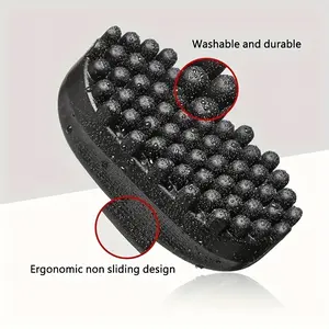 1PCSPortable Rubber Hair Curler Sponge, Durable and Washable, Suitable for Men and Women, Essential Barber Tool, Styling Brush for Curly Hair, African Wave Sponge Ball