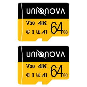 UNIQNOVA V30 Class 10 U3 A1 High Speed Micro SD Memory Card [2Pack] 100MB/s Read for Smartphone Camera Drone Switch Tablet Security Sports Action Camera Gaming Consoles TF