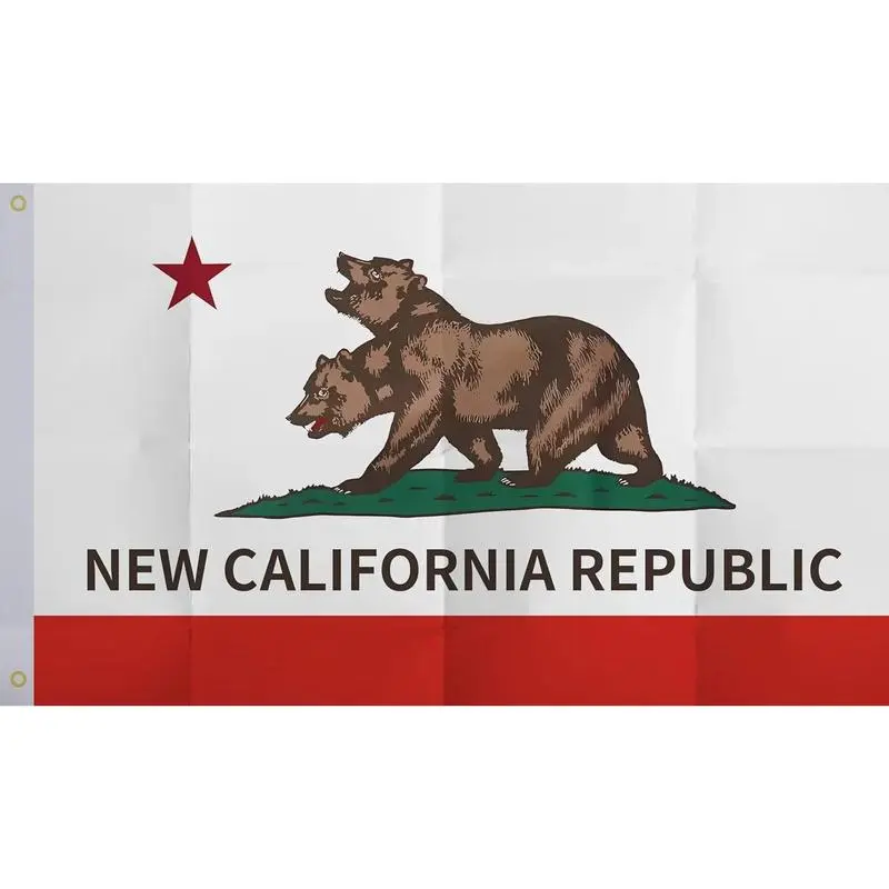 New,2026 3X5 Ft New California Republic Flag Outdoor Indoor,Fallout Ncr Flags For House Home College Dorm Decorative Banner Yard Sign Banner Wall Size