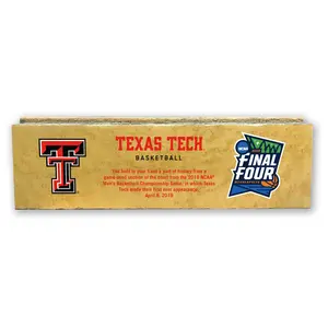 Texas Tech Red Raiders Wood Block