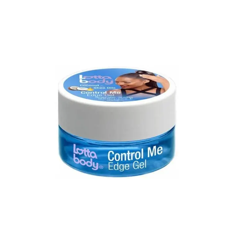 Edge Control Gel with Coconut and Shea Oils, Strong Hold for Smooth and Sleek Styles, Hydrating Haircare, 2.25 oz, Slick Back Hairstyles, Glass Hair, Shiny Hair