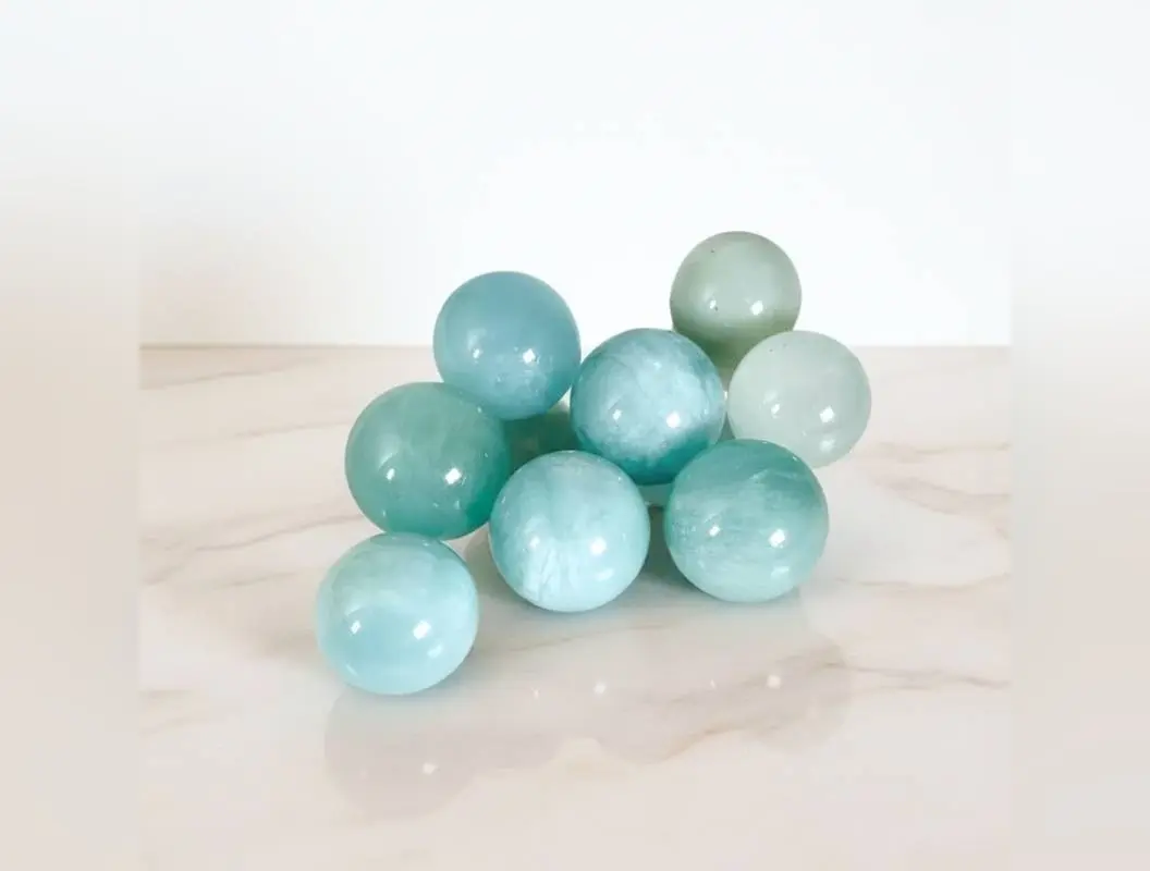 Aquamarine 15 - 20mm Spheres
