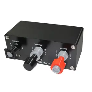 Desktop Pilot Cessna Carb Heat Throttle Quadrant for Flight Sim - Fast Shipping!