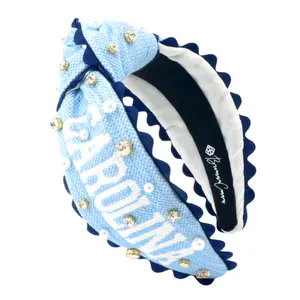 North Carolina Adult Size NORTH CAROLINA Cross Stitch Headband