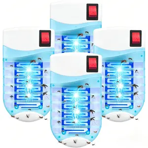4pack Indoor Bug Zapper Plug in Bug Zapper Indoor Flying Insect Trap, Electronic Mosquito Zapper Gnat Traps with Led Light for Patio, Bedroom, Kitchen, Office