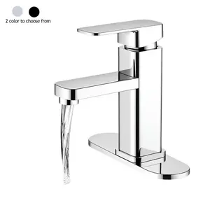 Stainless Steel Sink Faucet, Waterfall Faucet, Single Hole Cold Hot Water Mixer, Modern Style, Bathroom Basin Replacement Accessories