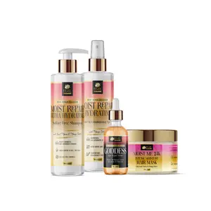 Extreme Moisture & Strength Repair System for Dry, Brittle Hair | Deep Hydration Treatment Bundle