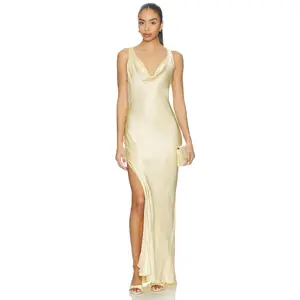 Bardot x REVOLVE Anouk Cowl Neck Maxi Dress in Buttercup