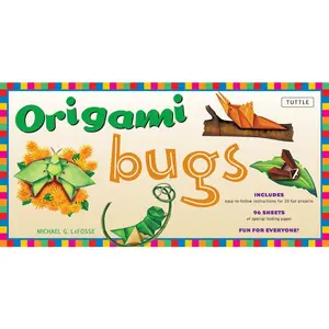 USED-Origami Bugs Kit: Kit with 2 Origami Books, 20 Fun Projects and 98 Origami Papers: This Origami for Beginners Kit Is Great for Both Kids and Adults [W by Lafosse, Michael G. (Hardcover)