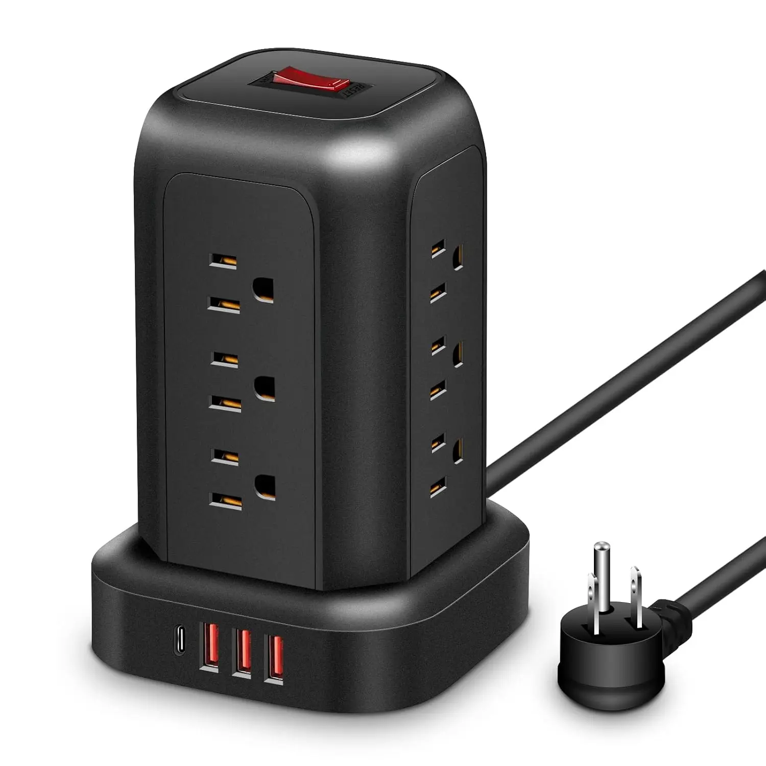 Zoobla - Smart Design 10a AC Power Wall Switch Socket Pop up Socket with USB