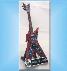 DIMEBAG DARRELL Miniature Guitar from PANTERA with Guitar Pick