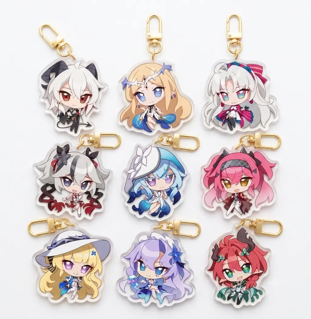Wuthering Waves Aemeath Sigrika Herssen Acrylic Keychain WUWA Anime Game Charm gift