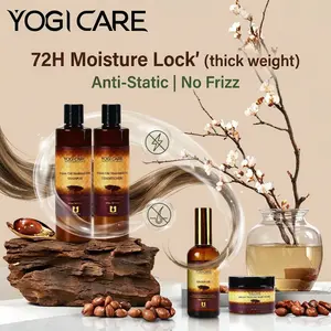 YOGI CARE Argan Oil 4-in-1 Set – Moisturizing Shampoo, Conditioner, Hair Mask & Oil – Deep Repair for Dry & Damaged Hair