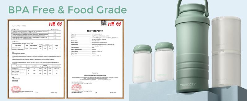 Momcozy 22oz Portable Breast Milk Cooler for Outdoor, 360°Total Cooling for 24Hours, Larger Capacity Travel Breastmilk Chiller with 2pcs Baby Bottles for Breastmilk Storage, Breastfeeding Essentials