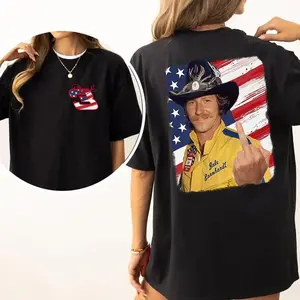Vintage Dale Earnhardt Middle Finger Shirt, Retro 80s Nascar Tee, Funny Patriotic Gift, Men's T-Shirt.