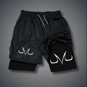 80s 90s summer men shorts for men jorts outfit men graphic shorts Double-layer sports shorts Comfortable short shorts summer