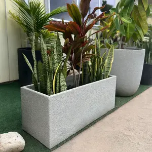 VT68ABCD - RECTANGULAR FOAM LITE & CONCRETE PLANTER