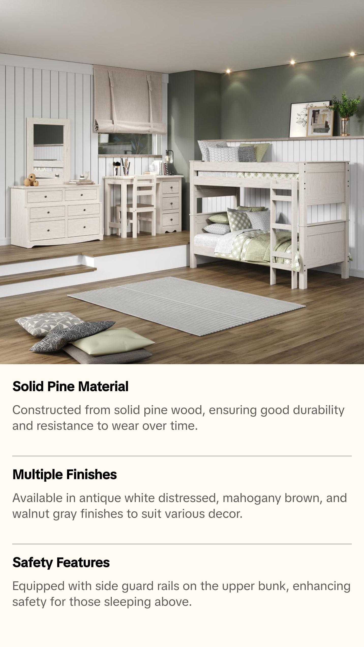 Double Twin Stackable Post Bunk Bed