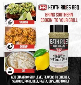 Heath Riles BBQ Rub - Simple Citrus Seasoning, Champion Pitmaster Recipe, Legendary Rubs For Smoking & Grilling, 70+ BBQ Championships, 12 oz.