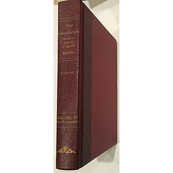 USED Book - The Interlinear Hebrew/Greek English Bible (The New Testament) (The Interlinear Hebrew/Greek English Bible, Volume Four) by Jay Green (Hardcover) - english