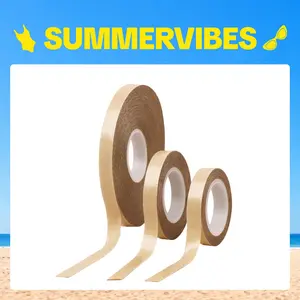 GOOGOO Hair Extension Tape Replacement for Tape in Hair Extensions Double-Sided Strong Hold Traceless Tape Roll, Reusable & Remountable#Summervibes