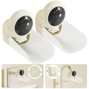 AKIMRABY Faucet Extender for Toddlers - 2 Pack Sink Extender for Toddlers Hand Washing Universal Kids Faucet Extender for Bathroom Sink Kitchen Bathtub Baby Wash Helper Faucet Extension - White