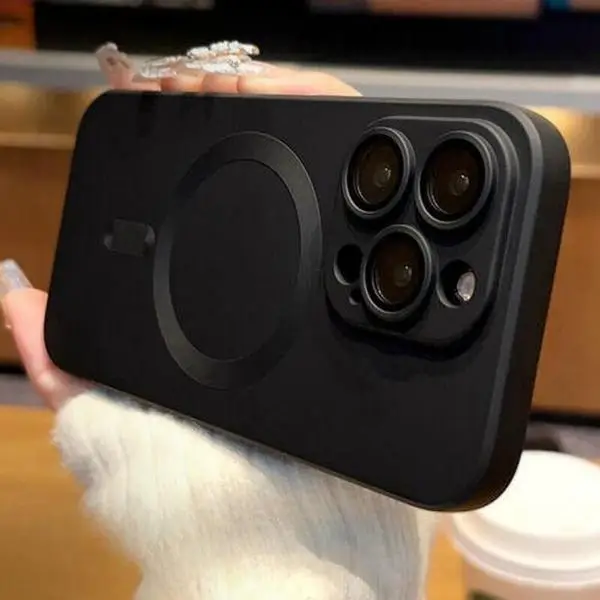 【Freeship】Mag Safe Magnetic TPU Case For iPhone 16 15 14 Pro Max 13 12 11 Pro Max with Camera Lens Protector, Shockproof Soft Back Phone Case with Mag