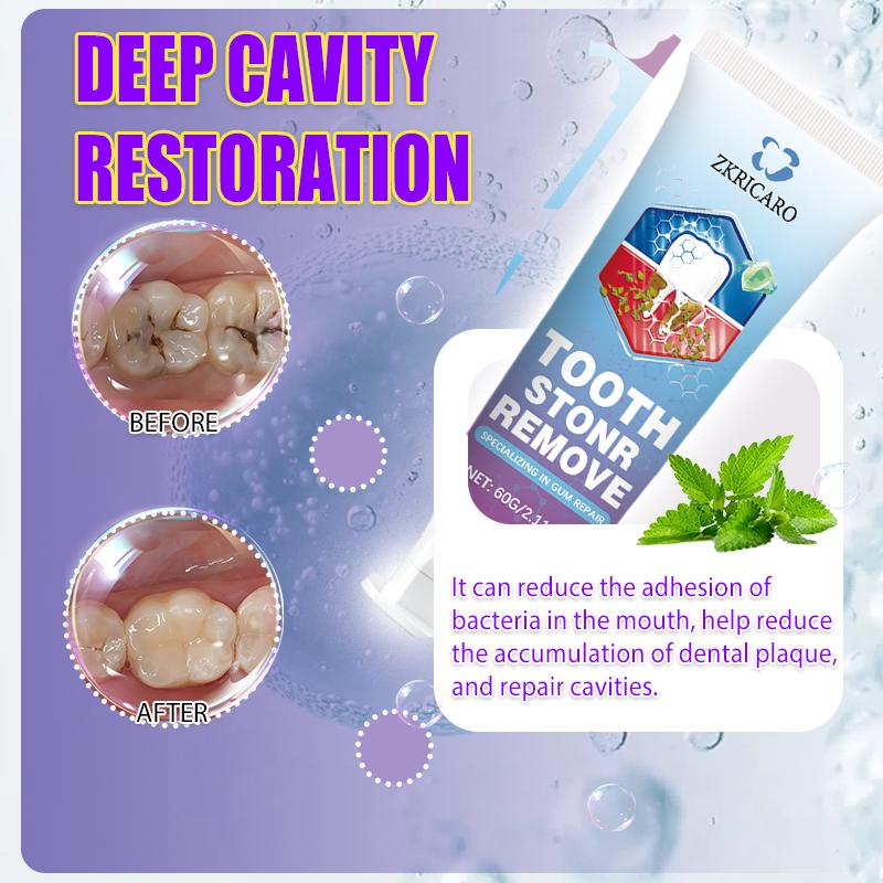ZKRICARO Anti-Cavity Repair Toothpaste FDA Certified Cavity Repair Whitens Teeth Strengthens Enamel Relieves Sensitivity & Bad Breath