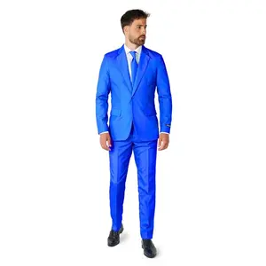 Suitmeister Mens Solid Blue Suit