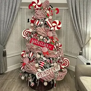 Christmas Tree Decoration Mesh Ribbon, 26cm X 10 Yards, Polypropylene Metallic Color, Perfect for Wreath Garlands DIY Crafts, Party Decoration Supplies