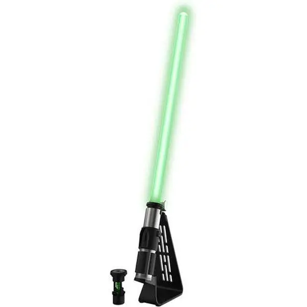 Star Wars - The Black Series Yoda Force FX Lightsaber Collectible Figurine/Statue, Rechargeable Battery, Role Play, Sound Effects, Advanced LEDs, Includes Stand