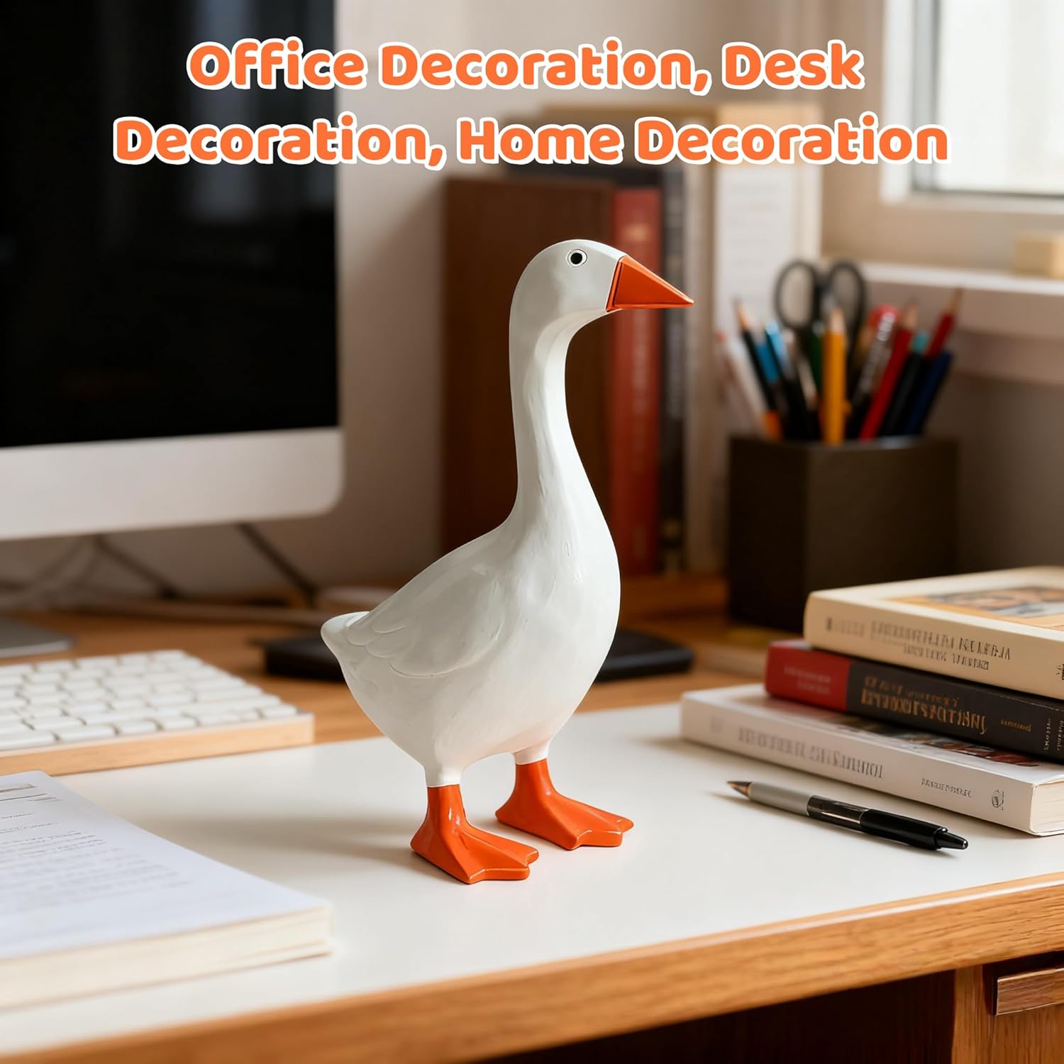Desk Goose 7 Inch, Mini Desktop Goose Statue Decor for Home Office | Magnetic Desk Goose Bookshelf Office Table Decor, Silly Gift Idea for Friends and Family Desk Goose 7 Inch, Mini Desktop Goose Statue Decor for Home Office | Magnetic Desk Goose Bookshelf Office Table Decor, Silly Gift Idea for Friends and Family