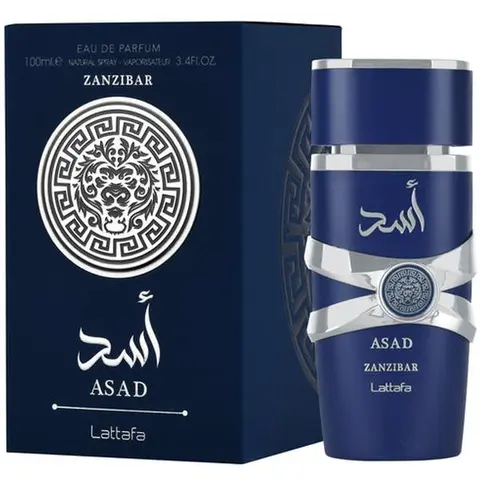 Lattafa Perfumes Asad Zanzibar Eau de Parfum 100 ml (3.4 FLOZ)- Long Lasting Men's Fragrance - Lattafa Perfumes Newest Release Coconut Scented Cologne
