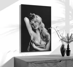 Brigitte Bardot Sexy Poster, Black and White, Vintage Photo, Old Hollywood Decor, Brigitte Bardot Print, Bedroom Wall Decor, Fashion Print